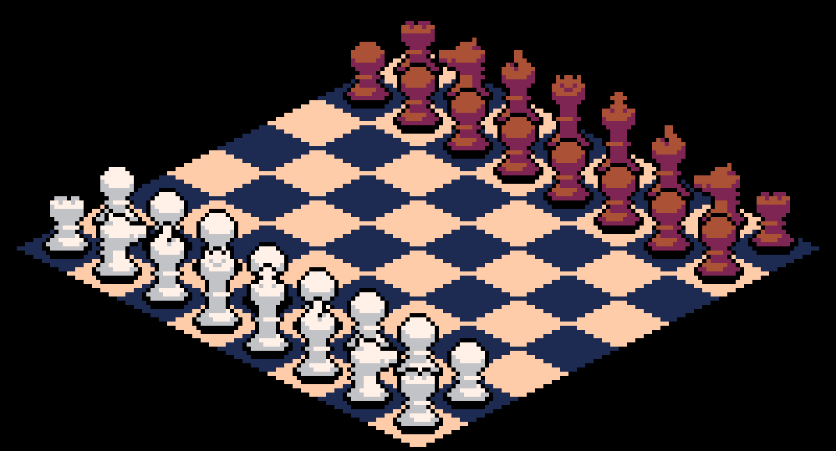 A pixel art GIF of the Opera House Game